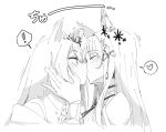  ! 2girls animal_ears check_copyright closed_eyes copyright_request elizabeth_rose_bloodflame elizabeth_rose_bloodflame_(1st_costume) heart highres hololive hololive_english kiss long_hair looking_at_another meyshi mole mole_under_eye multiple_girls nerissa_ravencroft nerissa_ravencroft_(1st_costume) spoken_exclamation_mark spoken_heart umamusume virtual_youtuber yuri 