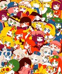  :&gt; alice_margatroid black_hair blonde_hair blue_eyes bow braid closed_eyes cucumber eating everyone fang flandre_scarlet flower fujiwara_no_mokou green_eyes grin hakurei_reimu hands_in_opposite_sleeves hat hat_bow hat_ribbon head_wings hong_meiling horn horns hoshiguma_yuugi houraisan_kaguya ibuki_suika izayoi_sakuya kamishirasawa_keine kawashiro_nitori kazami_yuuka kirisame_marisa koakuma komeiji_koishi komeiji_satori konpaku_youmu kurodani_yamame long_hair long_sleeves mizuhashi_parsee moriya_suwako multiple_girls nora_(petlico) open_mouth orange_hair patchouli_knowledge plaid plaid_vest puffy_short_sleeves puffy_sleeves purple_eyes purple_hair red_eyes red_hair remilia_scarlet ribbon saigyouji_yuyuko short_hair short_sleeves smile star touhou vest white_hair witch_hat wrist_cuffs yagokoro_eirin yakumo_ran yakumo_yukari yasaka_kanako 