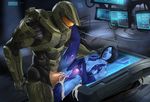  balls cortana halo halo_(series) hologram human lying mammal master_chief penetration penis sex vaginal vaginal_penetration video_games 