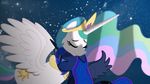  2014 equine female feral friendship_is_magic horn horse mammal my_little_pony pony princess_celestia_(mlp) princess_luna_(mlp) regolithx winged_unicorn wings 