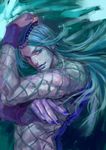  eyelashes hat jojo_no_kimyou_na_bouken long_hair male_focus nail_polish narciso_anasui realistic solo zishanjiang 