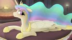  2014 absurd_res equine female feral friendship_is_magic hi_res horn horse mammal my_little_pony pony princess_celestia_(mlp) regolithx winged_unicorn wings 