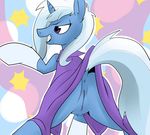  2014 anus blue_fur blue_hair butt clothed clothing cymek dress equine female friendship_is_magic fur hair horn horse mammal my_little_pony nude open_mouth pony purple_eyes pussy socks solo standing trixie_(mlp) turning_left unicorn upskirt 