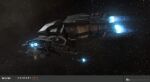  3d absurdres caldari_state_(eve_online) combat_ship_(eve_online) commentary company_logo company_name copyright_logo copyright_name corvette_(eve_online) dated electronic_warfare_ship_(eve_online) english_text eve_online flying glowing grey_background highres ibis_(eve_online) kaalakiota_corporation_(eve_online) logo maya_(medium) military_vehicle official_art outdoors radio_antenna realistic science_fiction sky space spacecraft star_(sky) starry_sky thrusters vehicle_focus vehicle_name ymir_jonsson 