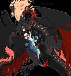 black_background black_body black_feathers black_markings black_pawpads black_scales black_underbelly blue_body blue_feathers blue_fin blue_scales breastfeeding claws dragon dragon_taur duo eastern_dragon english_text feathers feet fin fur hair intersex jujutsu_kaisen knucker_dragon maleherm markings mythological_creature mythological_scalie mythology navel pawpads paws pink_body pink_fur pink_scales pink_underbelly pointy_ears puppetmaster13uwu purring red_body red_feathers red_hair scales scalie sharp_teeth simple_background sukuna_(jujutsu_kaisen) tail tail_feathers talons tan_body tan_scales taur teeth text toes uraume_(jujutsu_kaisen) white_body white_feathers white_hair