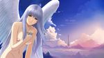  arisu_(zzo900) blue_hair breasts female goddess nude purple_eyes reah reah_(ys) taue_shunsuke ys 