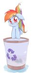  bigger_version_at_the_source blue_fur blush cursor equine female feral friendship_is_magic fur hair horse joycall3 looking_at_viewer mammal multi-colored_hair my_little_pony pegasus plain_background pony rainbow_dash_(mlp) rainbow_hair recycle_bin red_eyes solo white_background wings 