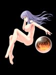  arisu_(zzo900) blue_hair breasts female goddess nipples nude purple_eyes reah reah_(ys) ys 