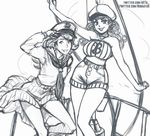  annie_mei annie_mei_project bliss_barson breasts caleb_thomas collaboration crossover cryamore hat large_breasts lips long_hair mole multiple_girls robert_porter sailor_collar sailor_hat shorts sketch skirt strapless tubetop twitter_username 