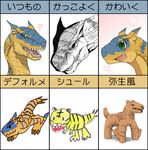  dragon feral japanese_text monster_hunter pseudowyvern scalie solo stripes text tigrex video_games wings wyvern 大上智之 