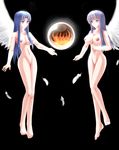  2girls arisu_(zzo900) breasts feena feena_(ys) female goddess highres multiple_girls nipples nude purple_eyes reah reah_(ys) uncensored ys 