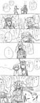  budget_sarashi comic glasses greyscale headgear highres ikazuchi_(kantai_collection) kantai_collection koopo long_hair monochrome multiple_girls musashi_(kantai_collection) nagato_(kantai_collection) sarashi translation_request twintails 