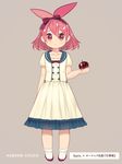  :t alternate_hair_length alternate_hairstyle apple arm_at_side artist_name bobby_socks bow collarbone dress flaky flat_chest food fruit full_body hair_between_eyes hair_ribbon happy_tree_friends holding holding_food holding_fruit kab00m_chuck looking_at_viewer outstretched_hand personification pout red_bow red_eyes red_footwear red_hair red_ribbon ribbon shoes short_hair simple_background socks solo standing translation_request white_dress white_legwear 