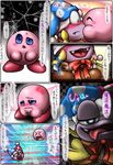  angry blue_eyes blush boots gloves happy hat hug kirby kirby_(series) kurobedamu marx nintendo sad smile text tongue translation_request video_games wings 