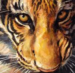  feline feral looking_at_viewer mammal stripes tess_garman tiger 