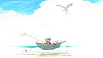  avian bird boat cat clothing cloud david_lillie dreamkeepers feline fish fishing hybrid mace_(dreamkeepers) male mammal marine sea seagull sky unknown_specie wallpaper water whip_(dreamkeepers) 