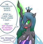  2014 anthro anthrofied basketgardevoir big_breasts breasts changeling duo equine fangs female friendship_is_magic green_eyes green_hair hair holes horn looking_at_viewer mammal mind_control multi-colored_hair my_little_pony purple_hair queen_chrysalis_(mlp) slit_pupils twilight_sparkle_(mlp) unicorn wings 