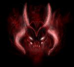  demon drake_drachenlicht plain_background skull tagme 