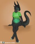 2025 5ushiroll bioluminescence blush bodily_fluids clothed clothing crossed_legs embarrassed english_text female glowing glowing_belly hi_res looking_at_viewer partially_clothed pregnant pregnant_female sitting sweat sweatdrop text xeno_(character)