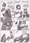  anthro beach belly belly_folds big_belly bottomwear clothed clothing comic common_hippopotamus crop_top crossdressing duo english_text equid equine erection greyscale hi_res hippopotamid horse male male/male mammal monochrome obese obese_anthro obese_male overweight overweight_anthro overweight_male pants putting_on_socks shirt speech_bubble swinegarden text topwear torn_bottomwear torn_clothing torn_pants 