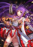  ass breasts highres large_breasts long_hair original purple_eyes purple_hair solo sword twintails weapon weiyinji_xsk 