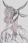  2018 antelope beverage clothed clothing coffee cup disney eyes_closed female fur gazelle gazelle_(zootopia) hair homo_the_domo hoodie horn mammal monochrome simple_background solo sweater tired tongue tongue_out traditional_media_(artwork) zootopia 