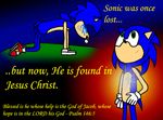  blue_fur clothing english_text fur hedgehog jesus_christ male mammal religion sega sonic_(series) sonic_the_hedgehog text unknown_artist 