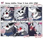 absurd_res anon anthro blush chart comic dialogue english_text female headpat hellaverse helluva_boss hi_res icey_(artist) loona_(helluva_boss) meme solo tail tail_hug text waifu_chart