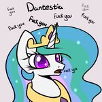  2014 cute english_text equine female feral friendship_is_magic horn horse mammal my_little_pony pony princess_celestia_(mlp) slavedemorto text winged_unicorn wings 