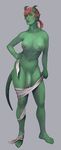  breasts dickgirl draenei green_skin hair intersex invalid_tag kyra_datura looking_at_viewer nipples orc penis piercing privatepomegranate red_hair sammy_brooker scar video_games warcraft 