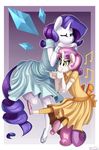  2014 5_toes anthro diamonds duck_face equine female fluttershy_(mlp) friendship_is_magic horn horse mammal my_little_pony pony sandals siden sweetie_belle_(mlp) toes unicorn 