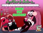 4:3 absurd_res angel_dust anthro arachnid arthropod bean_bag bong chair donation_drive drugs duo felid feline furniture growth_drive hazbin_hotel hellaverse helluva_boss hi_res husk_(hazbin_hotel) lounging male male/male mammal marijuana marijuana_pipe on_chair queen_bee-lzebub_(helluva_boss) relaxing sinner_demon sitting sitting_on_chair spider substance_intoxication unholyempire weight_gain weight_gain_drive weight_gain_sequence