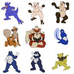  abra arcanine canine golduck growlithe mammal mankey nintendo pok&eacute;mon poliwag poliwhirl poliwrath primeape video_games 