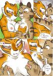  &lt;3 better_late_than_never breasts cat comic daigaijin dialog english_text eyes_closed feline female fondling kissing kung_fu_panda lesbian mammal master_tigress mei_ling nude red_eyes south_chinese_mountain_cat text tiger yellow_eyes 