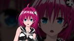  black_dress blue_eyes braid dress highres kurosaki_mea red_hair short_hair solo to_love-ru to_love-ru_darkness zoom_layer 