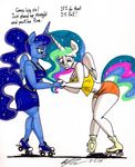  2014 anthro dialog english_text equine female friendship_is_magic horn horse mammal my_little_pony newyorkx3 pony princess_celestia_(mlp) princess_luna_(mlp) sibling sisters text winged_unicorn wings 
