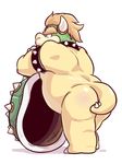  bowser butt colored eclipsewolf male mario_bros mooning nintendo nude shell solo video_games 