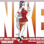  1girl absurdres alternate_footwear animal_ears armband bambi_surprise bare_shoulders bow bowtie bridle brown_hat dress ear_bow gloves gold_ship_(red_strife)_(umamusume) gold_ship_(umamusume) grey_hair hat highres horse_ears horse_girl horse_tail long_hair nike_(company) pantyhose pillbox_hat purple_eyes red_dress red_shoes shoes sleeveless sleeveless_dress sneakers solo striped_armband striped_clothes tail umamusume white_gloves white_pantyhose 