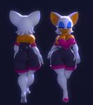  3d animal_ears animated animated_gif anthro aqua_eyes artist_request ass big_breasts blue_background boots bouncing_breasts breasts butt cameltoe cleavage clothing curvy elbow_gloves eyeshadow female furry gloves high_heel_boots high_heels huge_ass huge_breasts makeup rouge_the_bat sega shoes skin_tight slender_waist sonic_(series) sonic_the_hedgehog tail thick_thighs thigh_boots thigh_gap thighhighs thighs walking wide_hips 