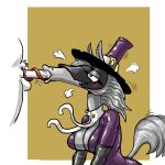 anteater anthro armwear balls blush bodily_fluids breasts cleavage_cutout clothing cutout disembodied_penis dzemon eyeliner fellatio female fluffy fluffy_tail fur genitals glistening glistening_breasts grey_body grey_fur grey_hair grey_tail hair hat headgear headwear hi_res kuhara latex latex_armwear latex_clothing long_neck long_snout long_tongue looking_at_another looking_at_partner looking_pleasured makeup male male/female mammal mask medium_breasts medium_hair motion_lines narrowed_eyes oral penile penis pilosan pubes red_tongue saliva sex shirt_collar simple_background snout tail tongue tongue_out tongue_out_fellatio tonguejob wearing_mask xenarthran zhmernalt