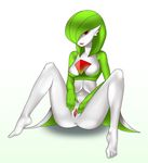  breasts female gardevoir looking_at_viewer nintendo pok&eacute;mon pussy solo squinty003 video_games 