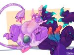 2_penises 3_toes absurd_res ambiguous_fluids animal_genitalia animal_penis antennae_(anatomy) aquatic aquatic_dragon bioluminescence cetacean_genitalia cetacean_penis doeboi dragon dragonflora duo egg egg_from_vagina egg_in_vagina feet female feral fin frilled_penis frilly_penis genital_slit genitals glistening glistening_ears glistening_genitalia glistening_penis glowing hi_res inflation intimate licking male male/female markings markings_on_body multi_genitalia multi_penis multicolored_body multicolored_penis mythological_creature mythological_scalie mythology oviposition penis pregnant pregnant_female scales scalie shadow simple_background spread_legs spreading tail tail_fin tail_mouth tapering_penis toes tongue unusual_anatomy unusual_tail vaginal vulva