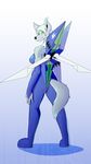  acethebigbadwolf aeromorph aircraft airplane anthro arwing breasts canine digital female fox green_eyes hair looking_back mammal nintendo star_fox video_games white_hair 