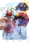 absurd_res after_sex animal_genitalia animal_penis animal_print anthro armwear big_penis black_body black_fur blue_body blue_fur bodily_fluids breeding_mount brown_body brown_fur canine_genitalia canine_penis clothing cow_print cowbell_collar cum cum_inflation cum_inside duo eevee elbow_gloves electricity excessive_cum excessive_genital_fluids fake_ears female fluffy fluffy_tail fur generation_1_pokemon generation_4_pokemon genital_fluids genitals gloves handprint_(marking) handwear hat headgear headwear heart_symbol hi_res hiromoru holding_butt huge_penis hyper hyper_genitalia hyper_penis inflation knot knotted_penis luxray male male/female markings nintendo oliver_(eztarg3t) on_stool penis pokemon pokemon_(species) restrained size_difference small_dom_big_sub speech_bubble tail visor_cap