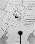 2026 4:5 4_fingers abstract_art absurd_res avian bird blush border circle comic english_text eyebrows fingers greyscale hi_res male monochrome neck_tuft nipples owl sand sharkinthepark text tuft