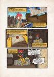  anthro avian bird chicken clothed clothing comic dialogue dungeons_and_dragons fantasy galliform hasbro hi_res male outside phasianid scared sitting solo spanish_text text translation_request wizards_of_the_coast zaryuzu_73 