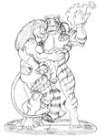  abs balls biceps big_muscles butt crystal embrace feline fire gay jewelry lion magic male mammal muscles pecs penis plain_background rys_khyrsal sketch sudonym tiger uncut white_background 