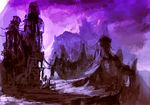  bad_pixiv_id chain matsura_ichirou no_humans original purple scenery sketch 