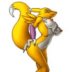 1:1 2026 alpha_channel anthro areola arm_tuft armwear bandai_namco biped blue_markings breasts bridal_gauntlets cheek_tuft claws clothing countershade_fur countershade_torso countershading digimon digimon_(species) digital_media_(artwork) dipstick_ears dipstick_tail ear_markings eye_markings facial_tuft female fluffy fluffy_tail fur gloves gloves_(marking) gloves_only hand_on_hip hand_on_own_hip handwear handwear_only humbird0 looking_at_viewer low_res markings medium_breasts mostly_nude mouth_closed multicolored_body multicolored_ears multicolored_fur neck_tuft nipples pixel_(artwork) pose renamon shoulder_tuft solo tail tail_markings tuft two_tone_body two_tone_fur white_body white_countershading white_fur white_markings yellow_body yellow_fur