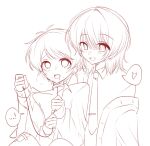  ... 2boys :d akinashi_haru animal_collar bdsm bondage bound cardigan collar collared_shirt commentary_request crying dress_shirt drooling happy heart highres holding_another's_leash holding_own_leash lineart long_sleeves looking_at_another monochrome multiple_boys necktie off_shoulder open_clothes open_shirt saihate_eki scared shirt short_hair smile spoken_ellipsis spoken_heart steam_from_mouth sweat tatsunami_shion white_background yaoi yisu719871 